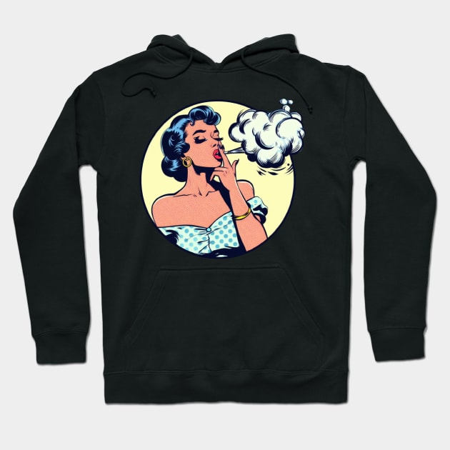 smoke woman Hoodie by Anthony88